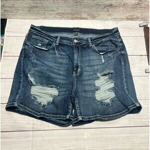 Judy Blue Jean Shorts Women Distressed JB 15208MD Size 3XL